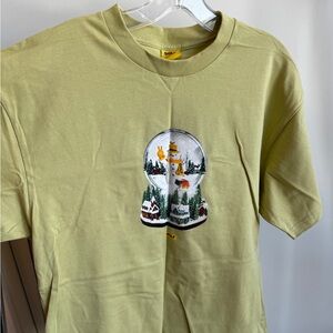 Golf Wang Olive Snow Globe Tee. Mens Large T Shirt.